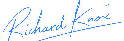 Richard Knox signature